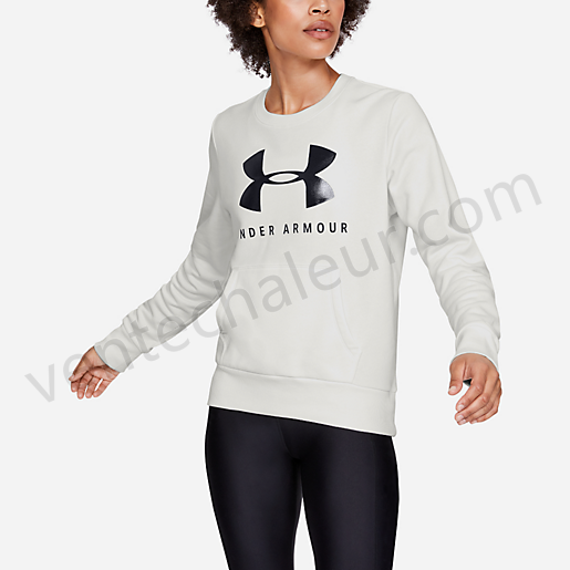 Sweatshirt femme 12.1 Rival Fleece Sportstyle Graphi-UNDER ARMOUR Vente en ligne - -3