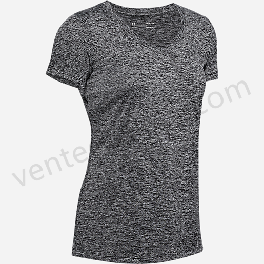 T-shirt manches courtes femme col V Tech™ Twist-UNDER ARMOUR Vente en ligne - -0