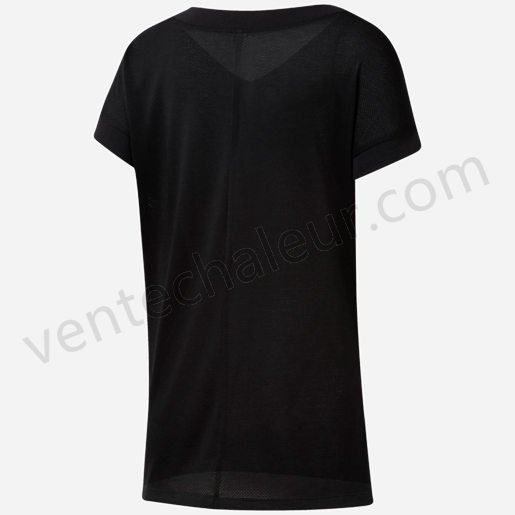 T-shirt de training manches courtes femme Workout Ready Supremium Detail NOIR-REEBOK Vente en ligne - -0