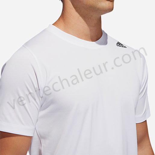 T-shirt manches courtes homme Fl-Spr Z Ft 3St BLANC-ADIDAS Vente en ligne - -0