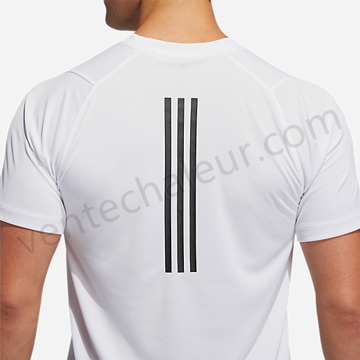 T-shirt manches courtes homme Fl-Spr Z Ft 3St BLANC-ADIDAS Vente en ligne - -1