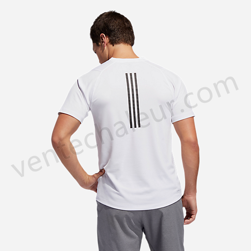 T-shirt manches courtes homme Fl-Spr Z Ft 3St BLANC-ADIDAS Vente en ligne - -6
