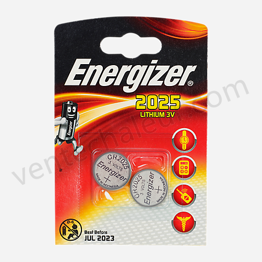Batterie pile mini lithium 2Cr2025 blister X2 NOIR-ENERGIZER Vente en ligne - -0