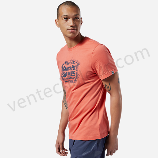 T-shirt manches courtes homme Rc Distressed Crest-REEBOK Vente en ligne - -1