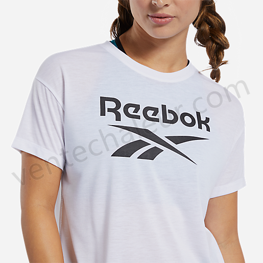 T-shirt manches courtes femme Wor Sup BLANC-REEBOK Vente en ligne - -6