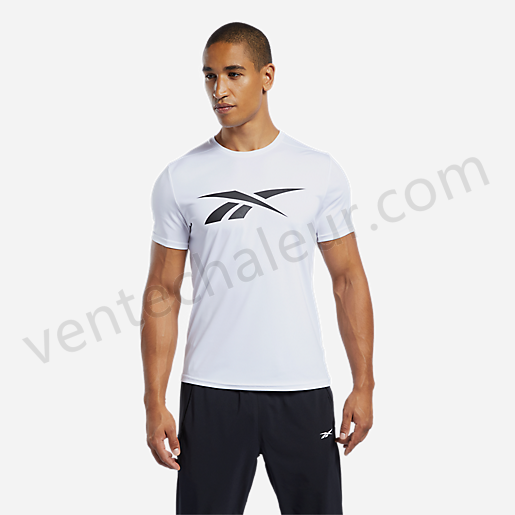 T-shirt manches courtes homme Wor Poly Graphic BLANC-REEBOK Vente en ligne - -4