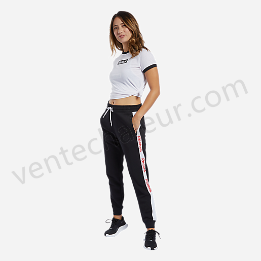 Pantalon femme Te Linear Logo Pant NOIR-REEBOK Vente en ligne - -1