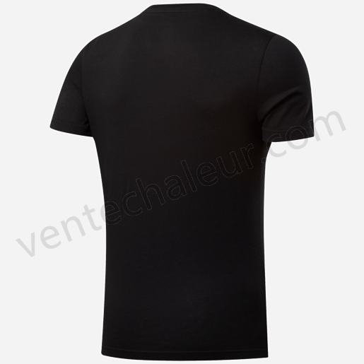 T-shirt manches courtes homme Training NOIR-REEBOK Vente en ligne - -1