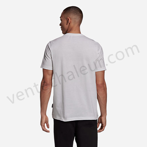 T-shirt manches courtes homme Mh Bos BLANC-ADIDAS Vente en ligne - -0