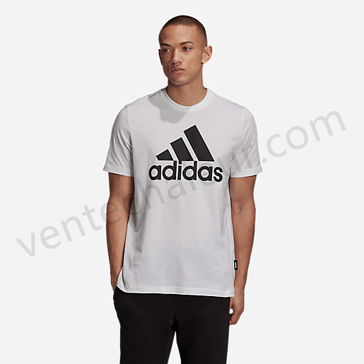 T-shirt manches courtes homme Mh Bos BLANC-ADIDAS Vente en ligne - -1