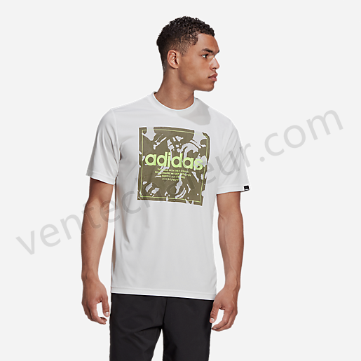 T-shirt manches courtes homme M Camo Bx T BLANC-ADIDAS Vente en ligne - -1