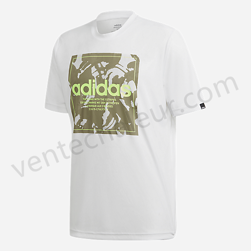 T-shirt manches courtes homme M Camo Bx T BLANC-ADIDAS Vente en ligne - -0