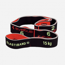 Elastique fitness Elastiband avec poster 15 kg Sveltus NOIR-SVELTUS Vente en ligne
